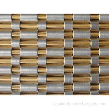 Opaque Woven Wire Fabric,'Channel' Decorative Metal Mesh,El